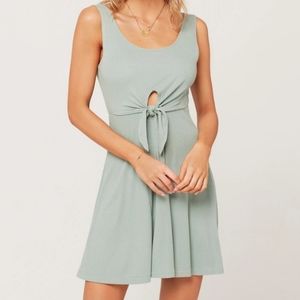 L*SPACE TOPDR19 Topanga Dress in Reef Green Size Medium NWT
